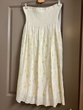Babette SF Skirt Medium Cream Yellow Polka Dots